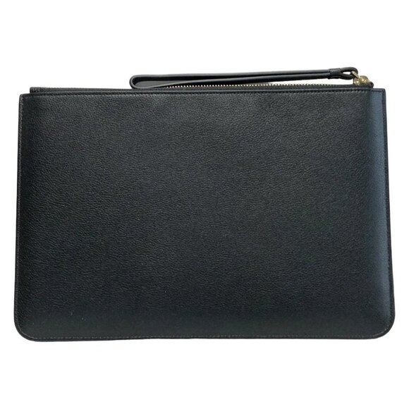EMPORIO ARMANI - Black Leather Pouch - Picture 3 of 5